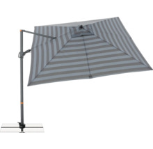 Vrijstaande parasol met streepmotief