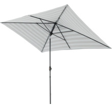 Rechthoekige parasol met streepmotief