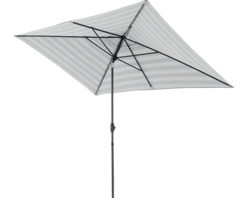Rechthoekige parasol met streepmotief