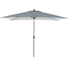 Rechthoekige parasol met streepmotief