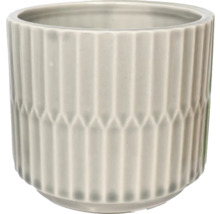 Keramische bloempot met geometrisch patroon