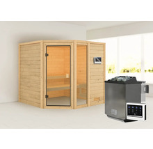 Sauna met saunakachel en besturing