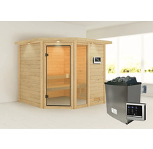 Sauna met saunakachel en bediening