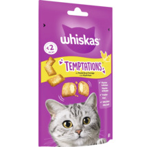 Whiskas Temptations kattensnack met kip en kaas in een verpakking