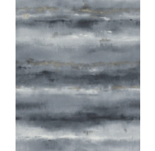 Behang met horizontale strepen en abstract patroon