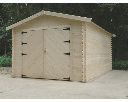 Houten tuinhuis met dubbele deur