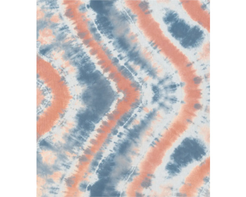 RASCH Fotobehang vlies 367621 Beachhouse tie dye blauw Stof met abstract patroon