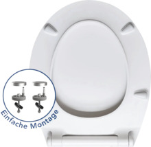 Toiletdeksel van kunststof met eenvoudige montage