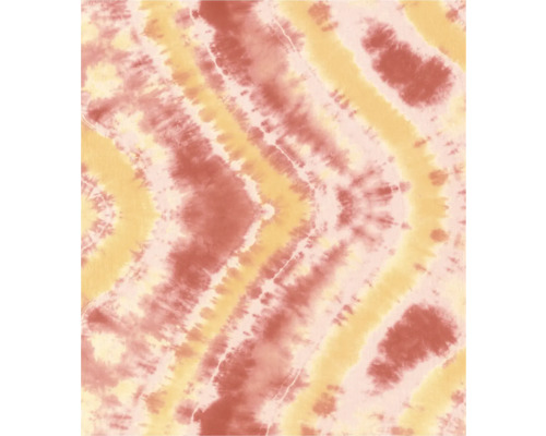RASCH Fotobehang vlies 367638 Beachhouse tie dye rood Textiel met geometrisch patroon