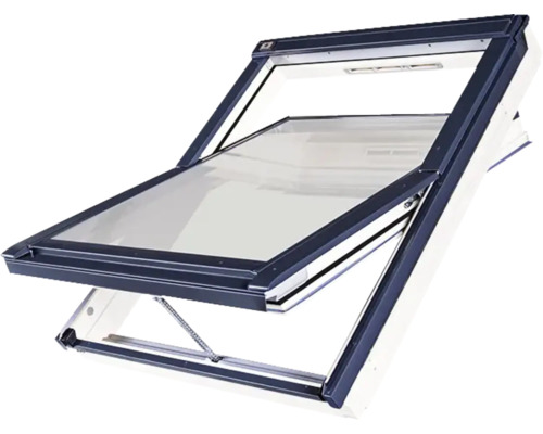 Geopend dakraam voor ventilatie en daglichttoetreding.