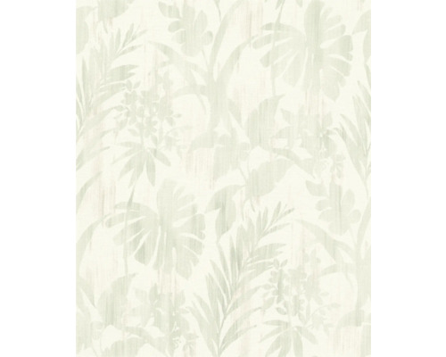 RASCH Vliesbehang 410587 Beachhouse bladeren groen Behang met plantenmotief