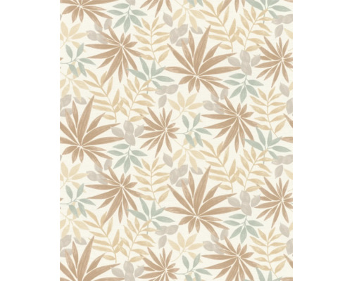 RASCH Vliesbehang 580228 Country Charme bladeren beige Behang met bladerpatroon