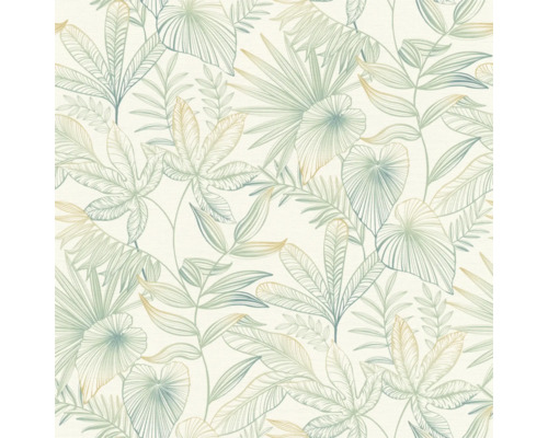 RASCH Vliesbehang 580914 Country Charme bladeren groen