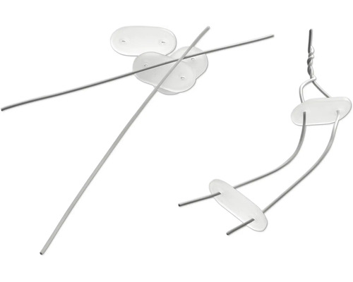 Afstandhouders en metaaldraden in detail