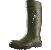 Groene rubberlaars met Dunlop logo