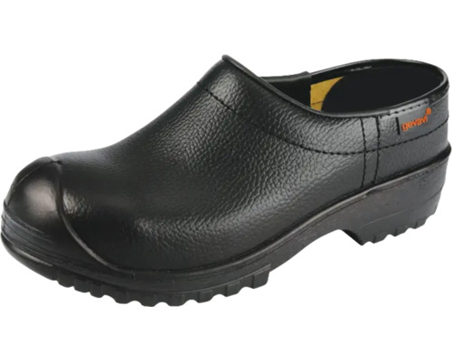 Zwarte veiligheidsschoen klomp