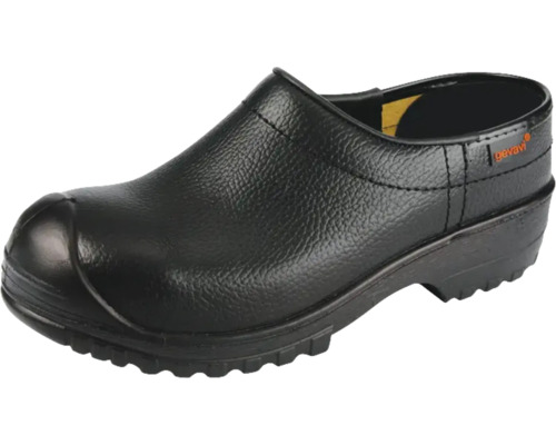 Zwarte veiligheidsschoen klomp