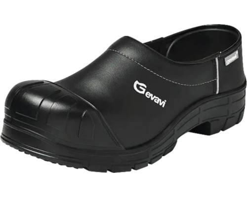 Zwarte veiligheidsschoen met teenbescherming