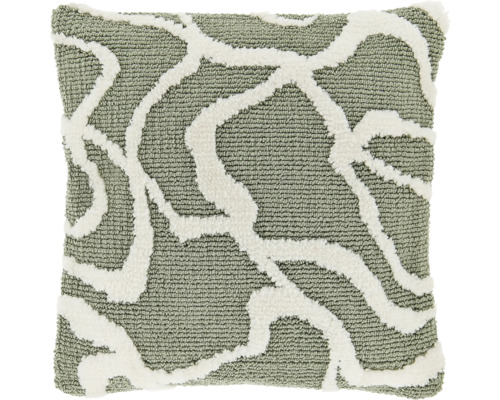 UNIQUE LIVING Kussen Nanou tea green 45x45 cm