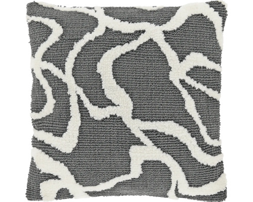 UNIQUE LIVING Kussen Nanou dark grey 45x45 cm