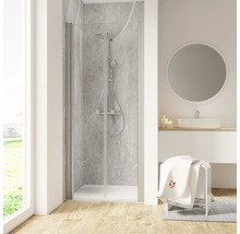 SCHULTE Douchedeur in nis Garant 2.0 aluminium 90x90 cm helder glas
