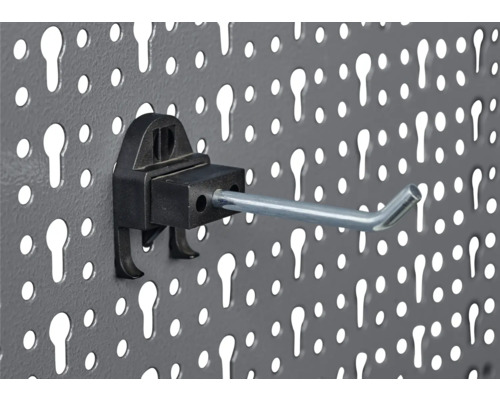 Gereedschapshaak aan een gereedschapswand