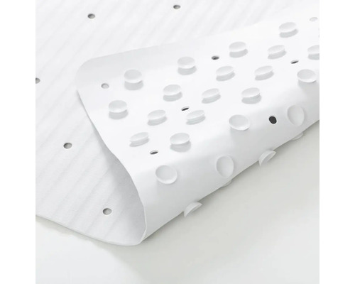 Witte badmat met zuignappen voor extra grip