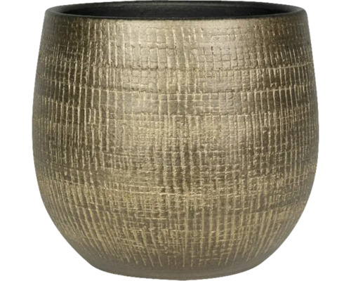 TS Bloempot Ryan Keramiek goud Ø 21 cm H 26 cm