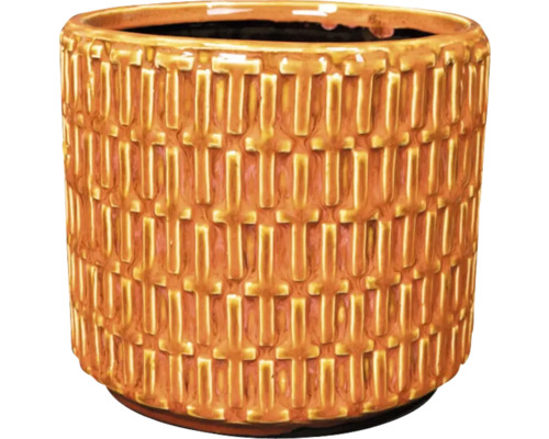TS Bloempot Floor Keramiek oranje Ø 11 cm H 12 cm