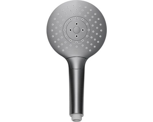 Metalen handdouche met verschillende straalsoorten