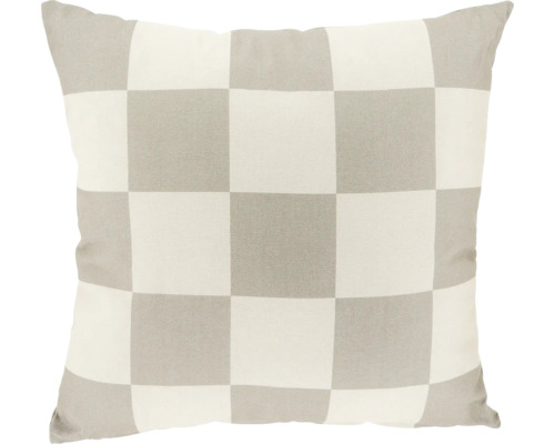 UNIQUE LIVING Kussen Zayn geblokt chateau grey 45x45 cm