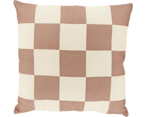 UNIQUE LIVING Kussen Zayn geblokt old pink 45x45 cm
