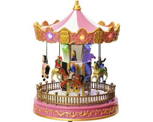 Decoratieve muziekdoos carrousel met lichteffecten