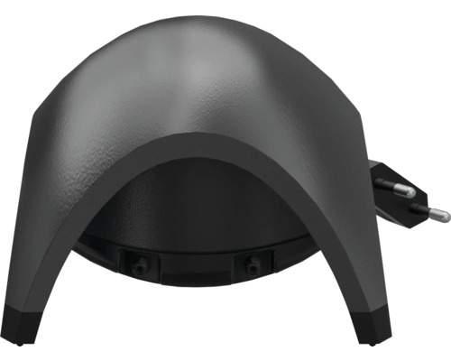 Zwart stopcontactlamp voor buiten