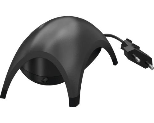 Zwarte kamerfontein pomp met stekker