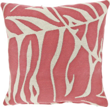 Decoratief kussen met abstract bladmotief