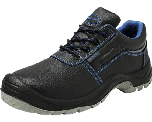 Zwarte veiligheidsschoen met veters