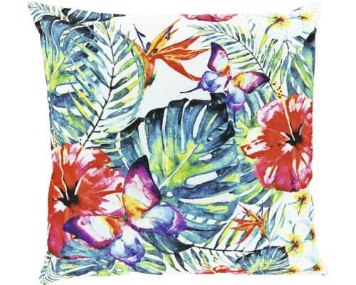 UNIQUE LIVING Buitenkussen Sharon waterafstotend bloemen groen 45x45 cm