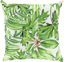 Decoratief kussen met groene bladerenprint voor interieurdecoratie