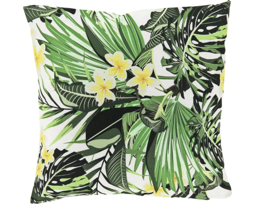 UNIQUE LIVING Buitenkussen Sharon waterafstotend bloemen groen 45x45 cm