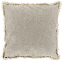 Vierkant sierkussen met franjes