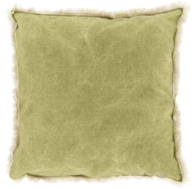 Vierkant kussen met franjes