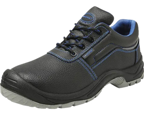 Zwarte veiligheidsschoen met veters