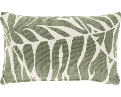 UNIQUE LIVING Buitenkussen Filou waterafstotend tea green 30x50 cm Decoratief kussen met bladerpatroon