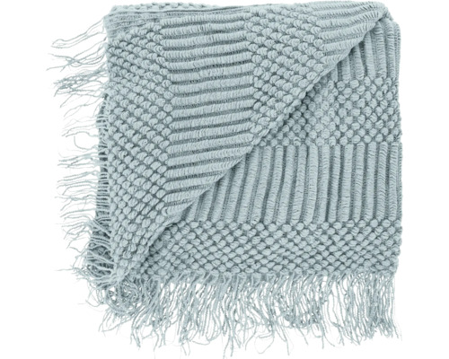 UNIQUE LIVING Plaid Palma beach blue 130x160 cm