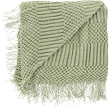 Opgevouwen sprei met franjes