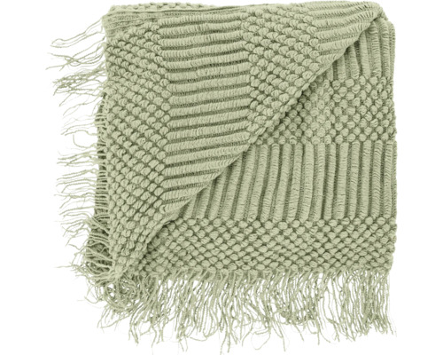 UNIQUE LIVING Plaid Palma tea green 130x160 cm