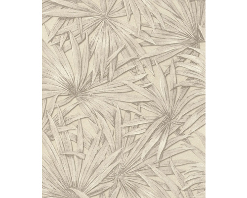 RASCH Vliesbehang 542554 Allegretto bladeren beige Behang met palmenbladmotief