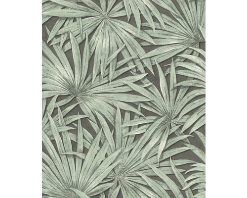 RASCH Vliesbehang 542561 Allegretto bladeren groen Behang met palmbladmotief