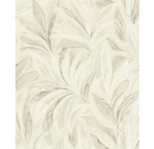 Behang met bladerdessin